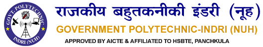 Government Polytechnic, Indri (Nuh) logo
